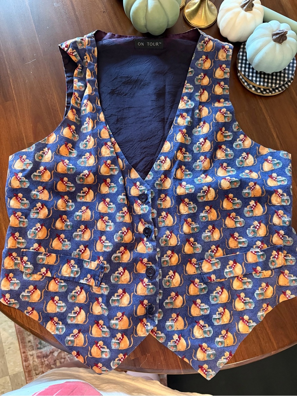 Women's cat lover vest